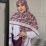 روسری نخی مدل پریسان زرشکی