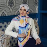 روسری ابریشم مجلسی توییل مدل رنگی رنگی جدید