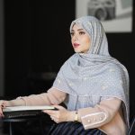 روسری نخی مدل یاراش طوسی