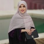 روسری نخی بابونه صورتی