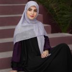 روسری نخی مدل بابونه یاسی