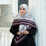 روسری نخی مدل دهکده زرشکی