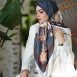 روسری ابریشم مجلسی توییل مدل سی تو فیلی