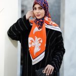 روسری ابریشم مجلسی توییل مدل فاخر