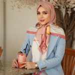 روسری ابریشم مجلسی توییل مدل اکسسوری