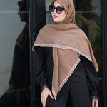 روسری وال نخ شکلاتی