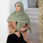 روسری وال نخ سبز