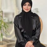 روسری مجلسی جواهر دوزی