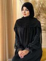 روسری مشکی دنیز منگوله دار
