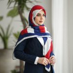 روسری نخی رنگی