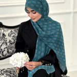 شال طرح دار مجلسی مدل دیور کله غازی