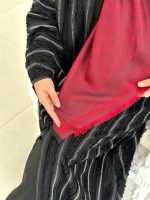 روسری نخ ژاکارد گوچی زرشکی - Image 2