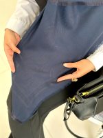 روسری نخ ژاکارد مدل بته حقه سرمه ای - Image 2