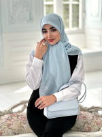 روسری نخی مدل نازگل آبی - Image 2
