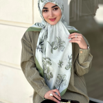 روسری نخی مدل یارا سبز