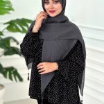 روسری پلیسه نخی نوک مدادی