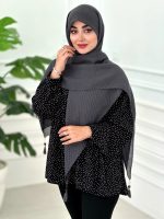 روسری پلیسه نخی نوک مدادی