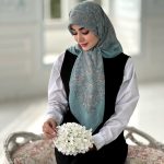 روسری نخی مدل فیروزه قواره 110