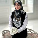 روسری نخی مدل لنا قواره 110