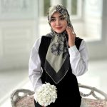 روسری نخی مدل صبا قواره 110