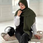 روسری آرامش سبز حنایی