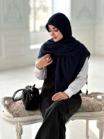 روسری آرامش سورمه ای - Image 2