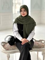 روسری آرامش سبز حنایی - Image 2