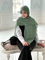 روسری آرامش سبز پاستیلی - Image 2