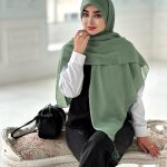 روسری آرامش سبز پاستیلی