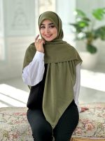 روسری آرامش سبز زیتونی - Image 2