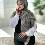 روسری نخی مدل ترمه (جامانده)