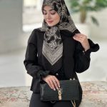 روسری مشکی کد002