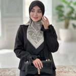 روسری مشکی ترک حریر کد۰۰۰۳