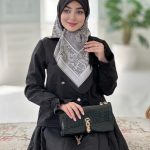 روسری مشکی ترک حریر کد۰۰۰۵
