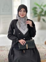 روسری مشکی ترک حریر کد۰۰۰۵