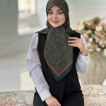 روسری نخی مدل ترمه جان قواره 110