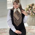 روسری نخی مدل گیتی قواره ۱۱۰