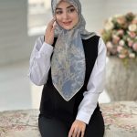 روسری نخی مدل مدل ترنم قواره 110