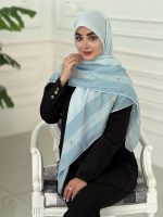 روسری نخی مدل شکیبا رنگ آبی