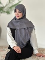 روسری ابریشم نخ ژاکارد مجلسی مدل روناک - Image 7