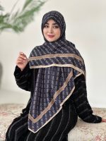 روسری نخی لمه دار مدل جی وان - Image 5