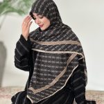 روسری نخی لمه دار مدل جی وان