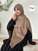 روسری نخ ابریشم ژاکارد مجلسی مدل رز - Image 11
